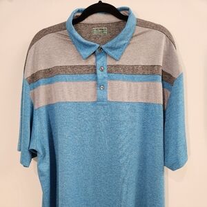 Hogan Men's Golf Polo Shirt in Blue and Gray